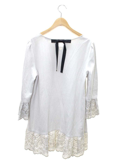 トゥービーシック W5P07-887-06 チュニック 42 グレー カットワークフラワー ITP5JG2F4MEG