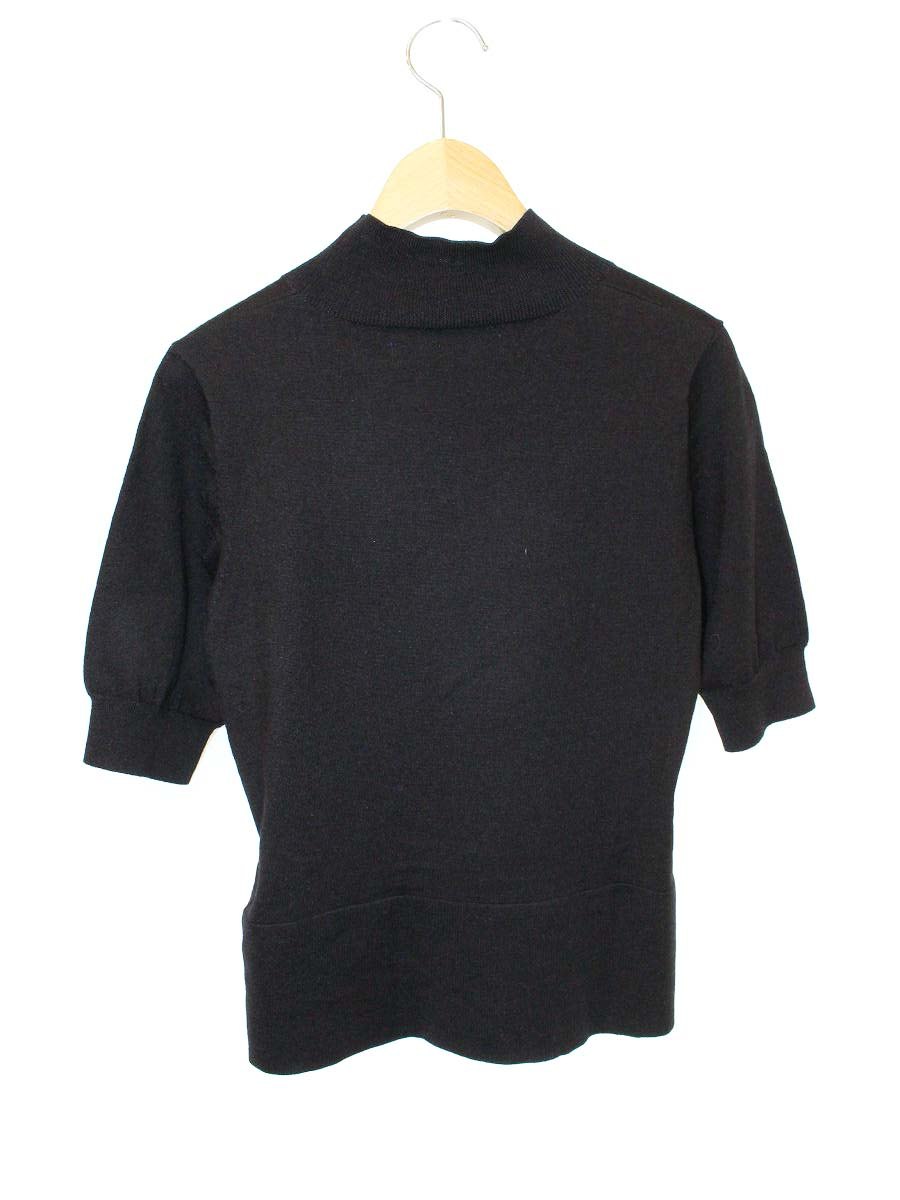 エムズグレイシー 628592 ニットカットソー 40 ブラック IT2B6KRLPMIK