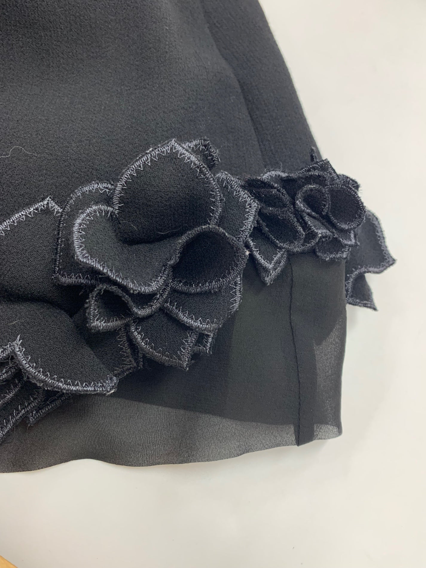 フォクシーブティック Dress Black Petal 36138 ワンピース 40 ブラック ウール ITP72MXFRBYC