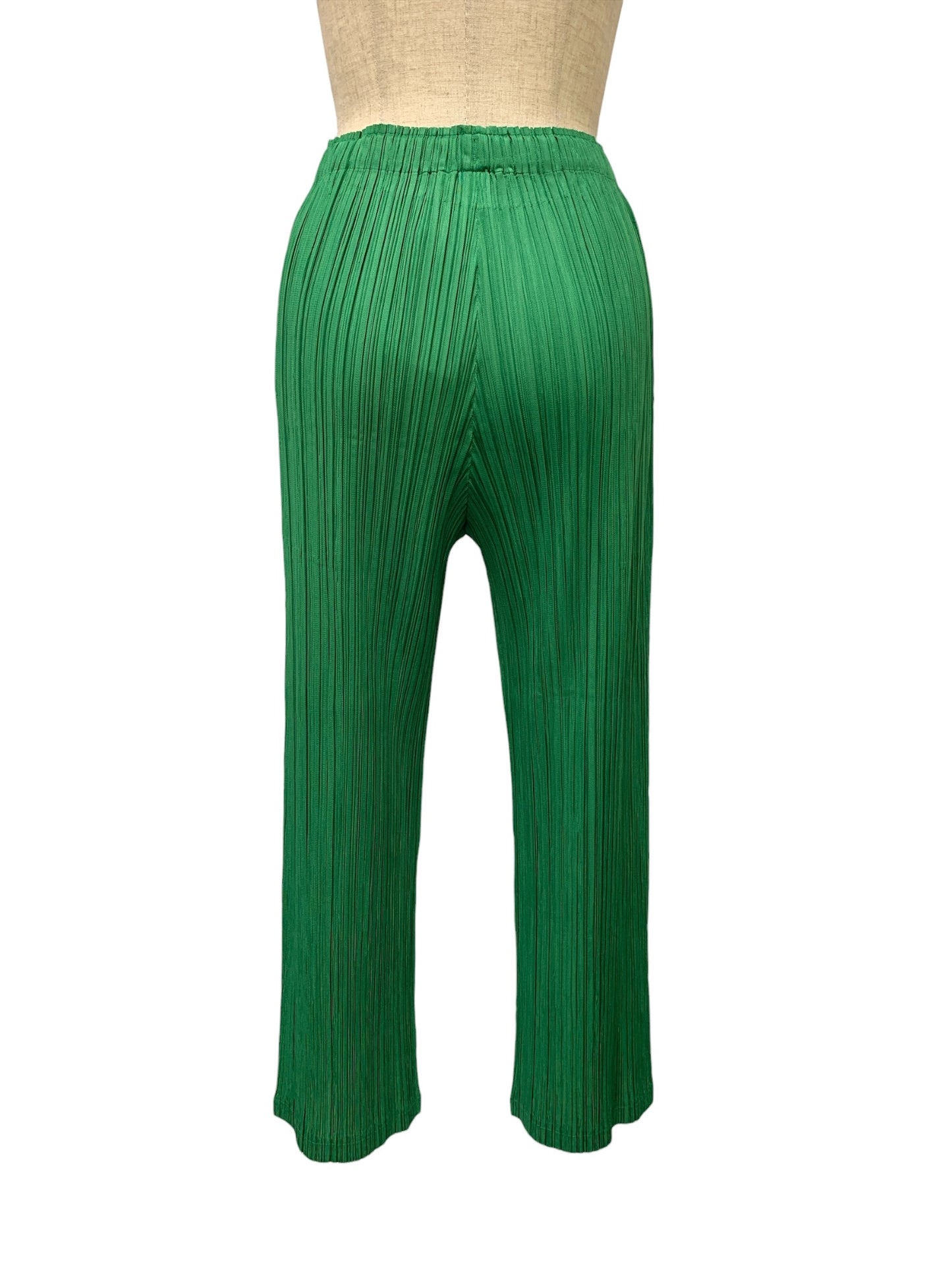 プリーツプリーズイッセイミヤケ THICKER BOTTOMS 1 PP33-JF372 パンツ 4 グリーン ITTCQXZ387JC