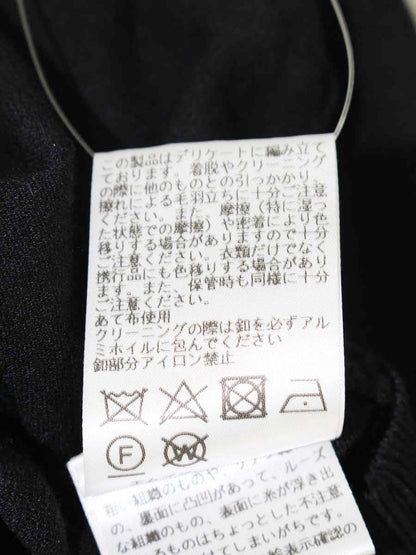 エムズグレイシー 118111 カーディガン 38 ブラック フリル パール ITYRX3L27AXO