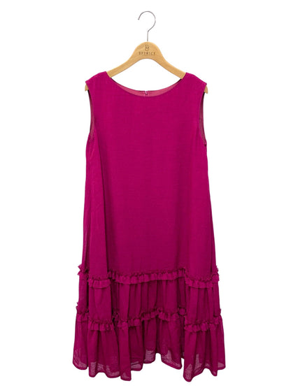 ルネ 5426970 ワンピース 36 パープル フリル フレア ITJ1AAYY0BUS