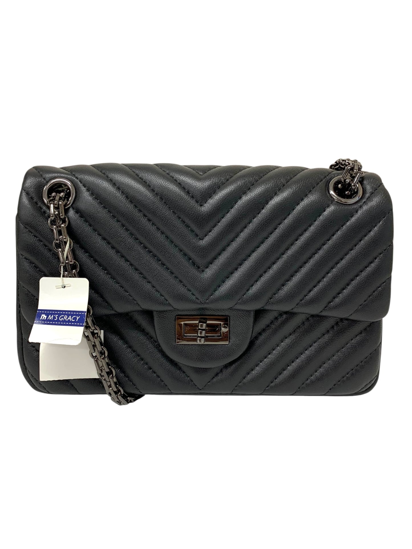 エムズグレイシー 894104 ショルダーバッグ ブラック キルティング ITEHNHWTH83K 【SALE】