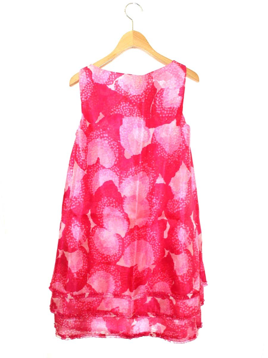 ヴィヴィアンタム DRESS 015-142261 ワンピース 0 ピンク ティアード シルク ITCUGU2ZOZBM