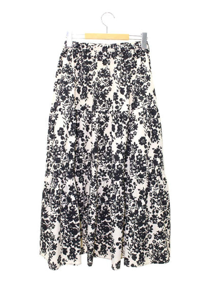 トッカ STATICE Skirt SKTOIM0530 スカート 0 アイボリー/ブラック フラワーモチーフ IT25JSZFEQTE
