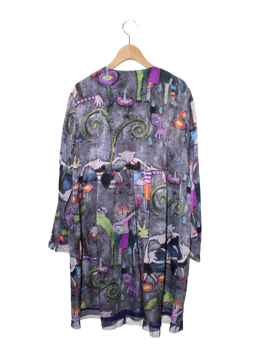 アルベロベロ 415363 コート F グレー ノーカラー アニマルモチーフ ITVRCDB8HPZ6