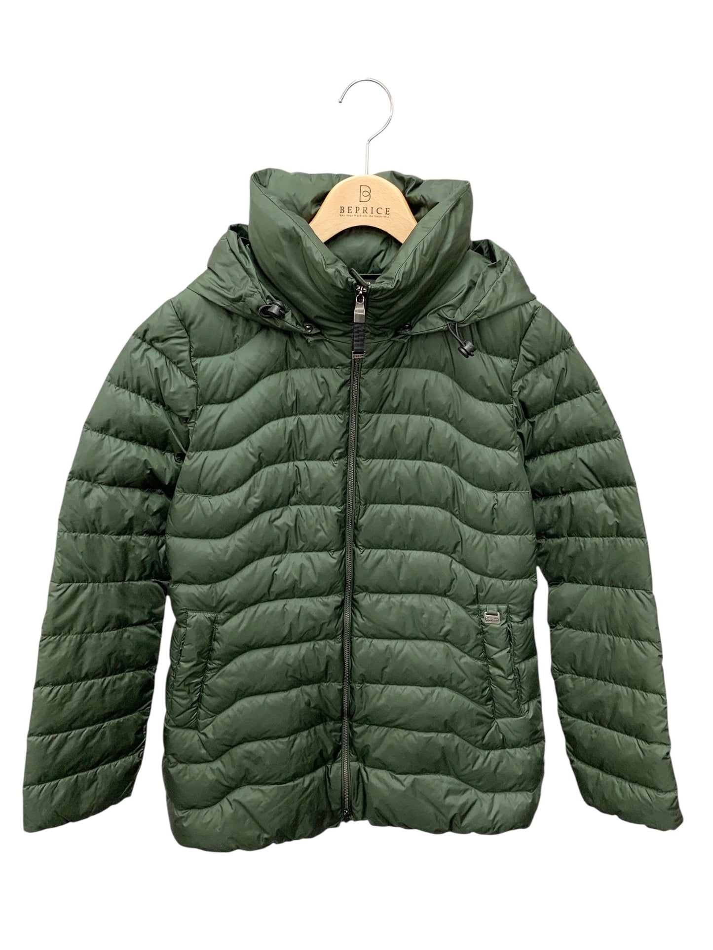 ヨーツェン EN12934 ダウンコート XS グリーン ナイロン ジップアップ フード付き ITIAM90AH1VC 【SALE】
