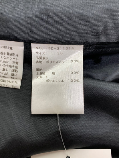 エムズグレイシー 花瓶柄プリントワンピース 311314 ワンピース 38 ブラック 半袖 フレア フラワーモチーフ ITM8RNSFKHNE