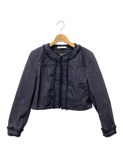 フォクシーニューヨーク Monroe Denim Jacket 41677 ジャケット 40 ネイビー ITYW7PR5NDG4