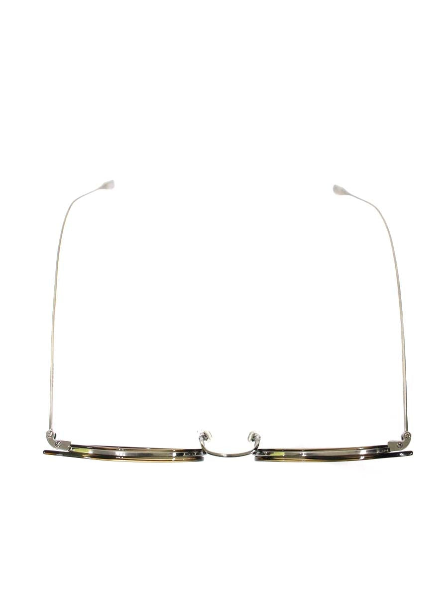 アイヴァン GRAFF メガネ オリーブバンブー/シルバー コンビフレーム ウェリントン OLB ITA94KZ6X8R4