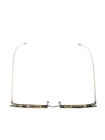 アイヴァン GRAFF メガネ オリーブバンブー/シルバー コンビフレーム ウェリントン OLB ITA94KZ6X8R4