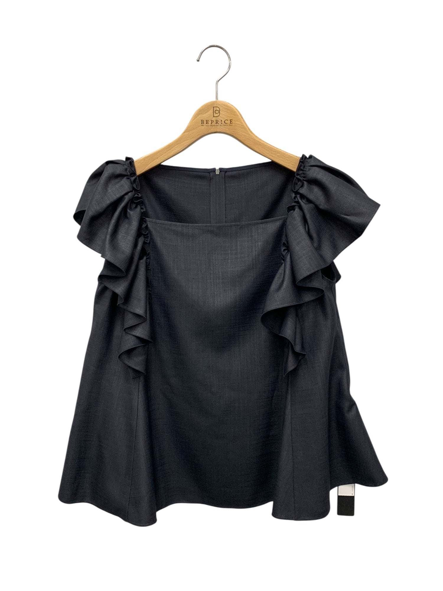 新品　ブラックピースナウ　バックリボンフリルカーディガンワンピース　黒 新品 ブラックピースナウ バックリボンフリルカーディガン