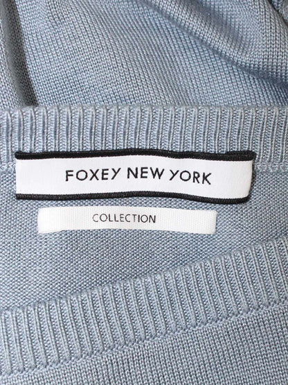 フォクシーニューヨーク collection ニットトップ スノードロップ 40014 カットソー 40 ブルー IT2AKNZJ70Z0