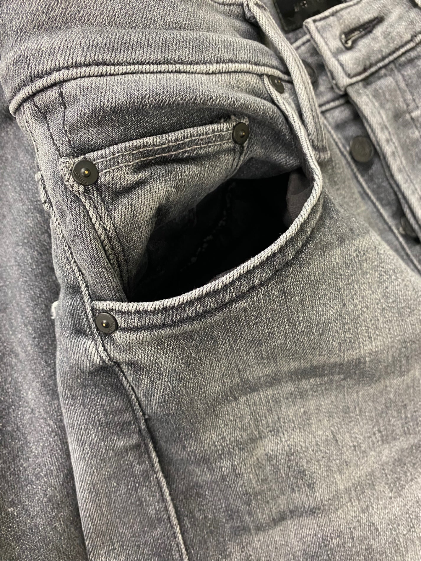 マザー 3610600222 デニムパンツ 26 グレー ワイドフレア IT1QEDCDCSJ3
