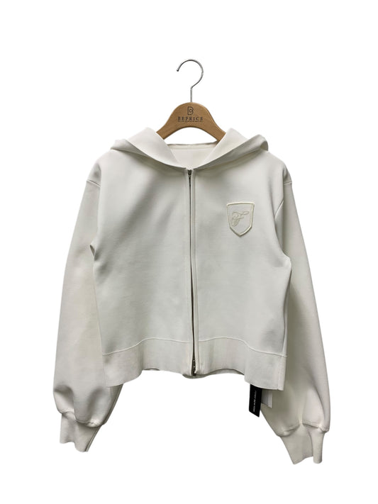 フォクシーニューヨーク Parka Raindrop 45776 ニットパーカ 38 ホワイト ITNUV5P0Z9JC
