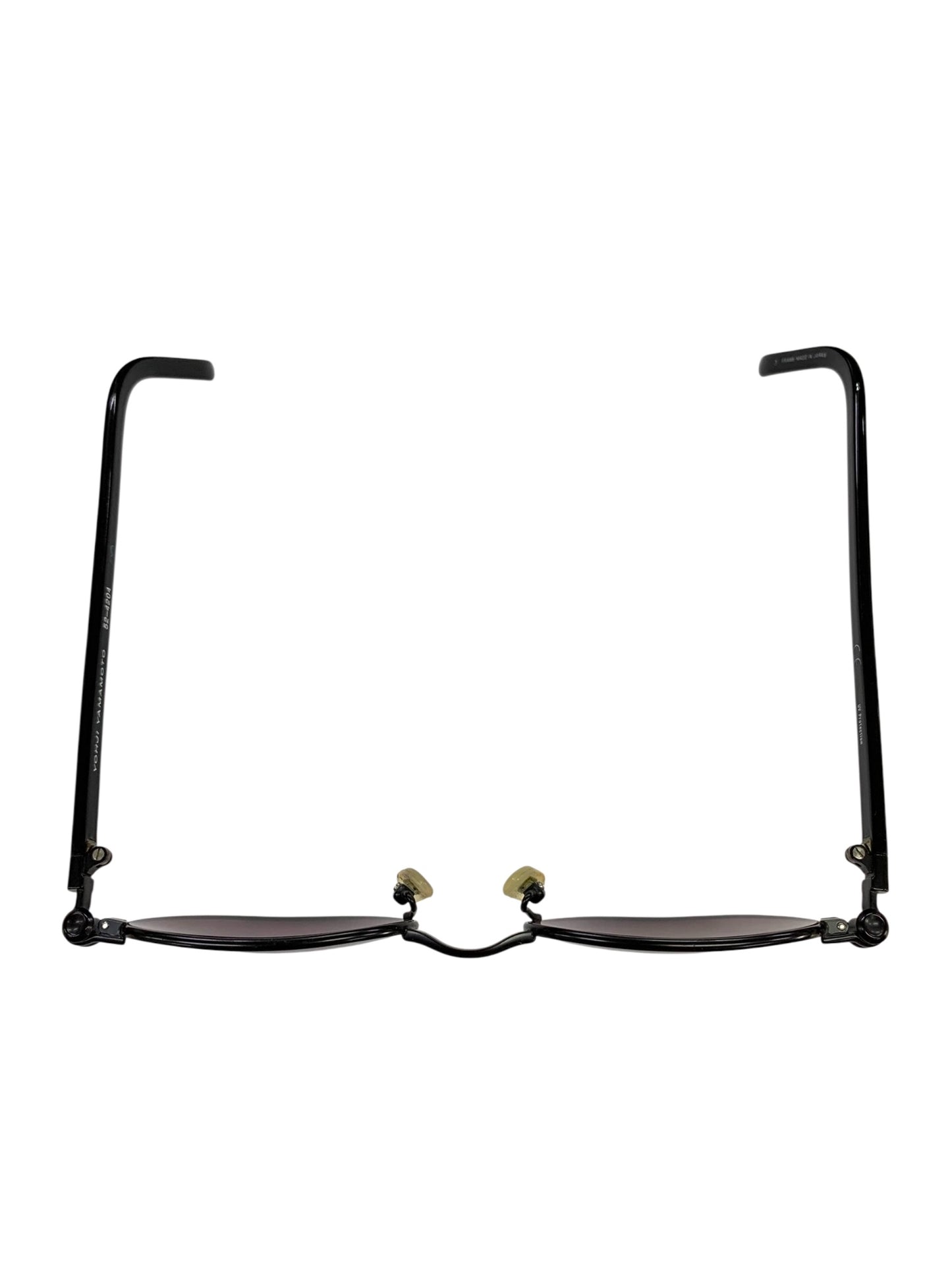 ヨウジヤマモト 52-4204 サングラス ブラック メタルフレーム フルリム ウェリントン ITN6V7KPFM27