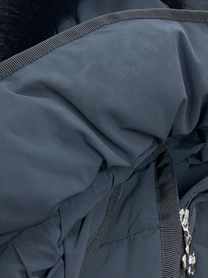 エムズグレイシー 729504 ダウンコート 42 ネイビー パールロゴ カメリアジップ IT82B2SUFTOC