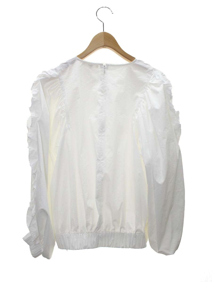 ヨリ YR2221-010SP ブラウス 38 ホワイト カットソー フリル ITGI22HFRG98