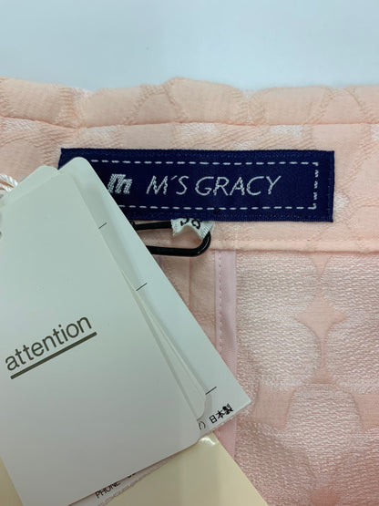 エムズグレイシー 429107 コート 38 ピンク フラワーモチーフ ジャガード IT2NDCZVRZVH