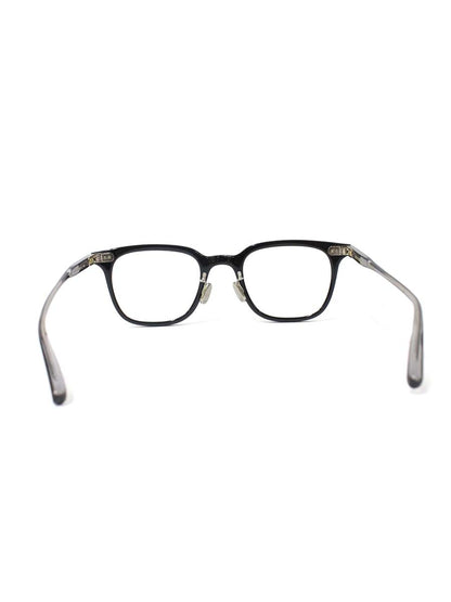 アイヴァン7285 319 メガネ ブラック セルフレーム フルリム ウェリントン ITPB1R66PSEW