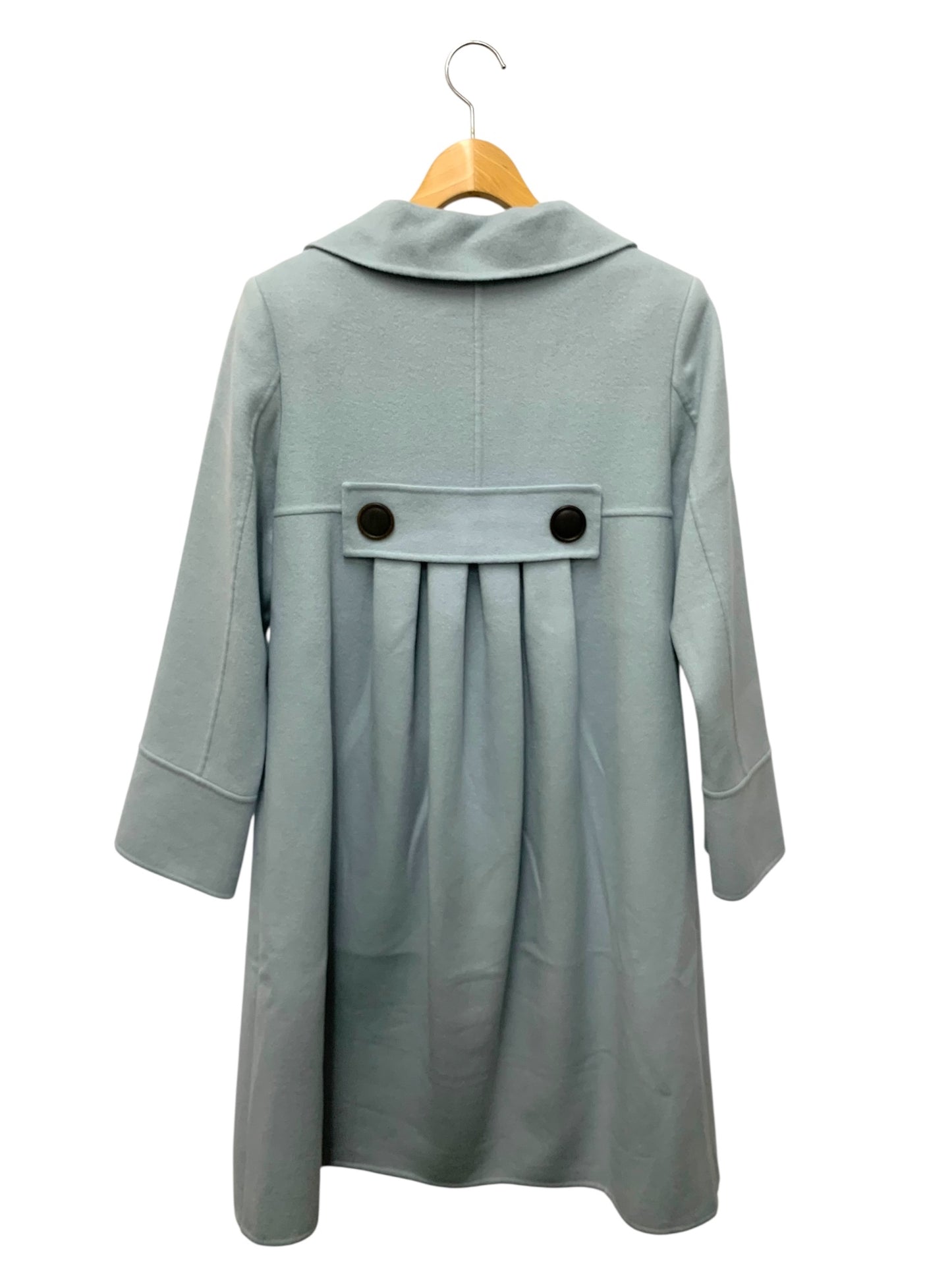 フォクシーブティック 23291 コート 40 ライトブルー ダブルブレスト カシミヤ ITB84Y1V8C10