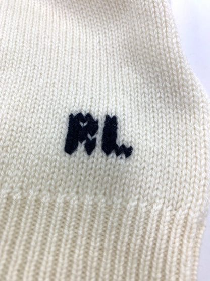 【近年モデル】ラルフローレン PURPLE LABEL Polo ベア カシミヤ セーター テニス L ホワイト カシミヤ ITW826155ROW