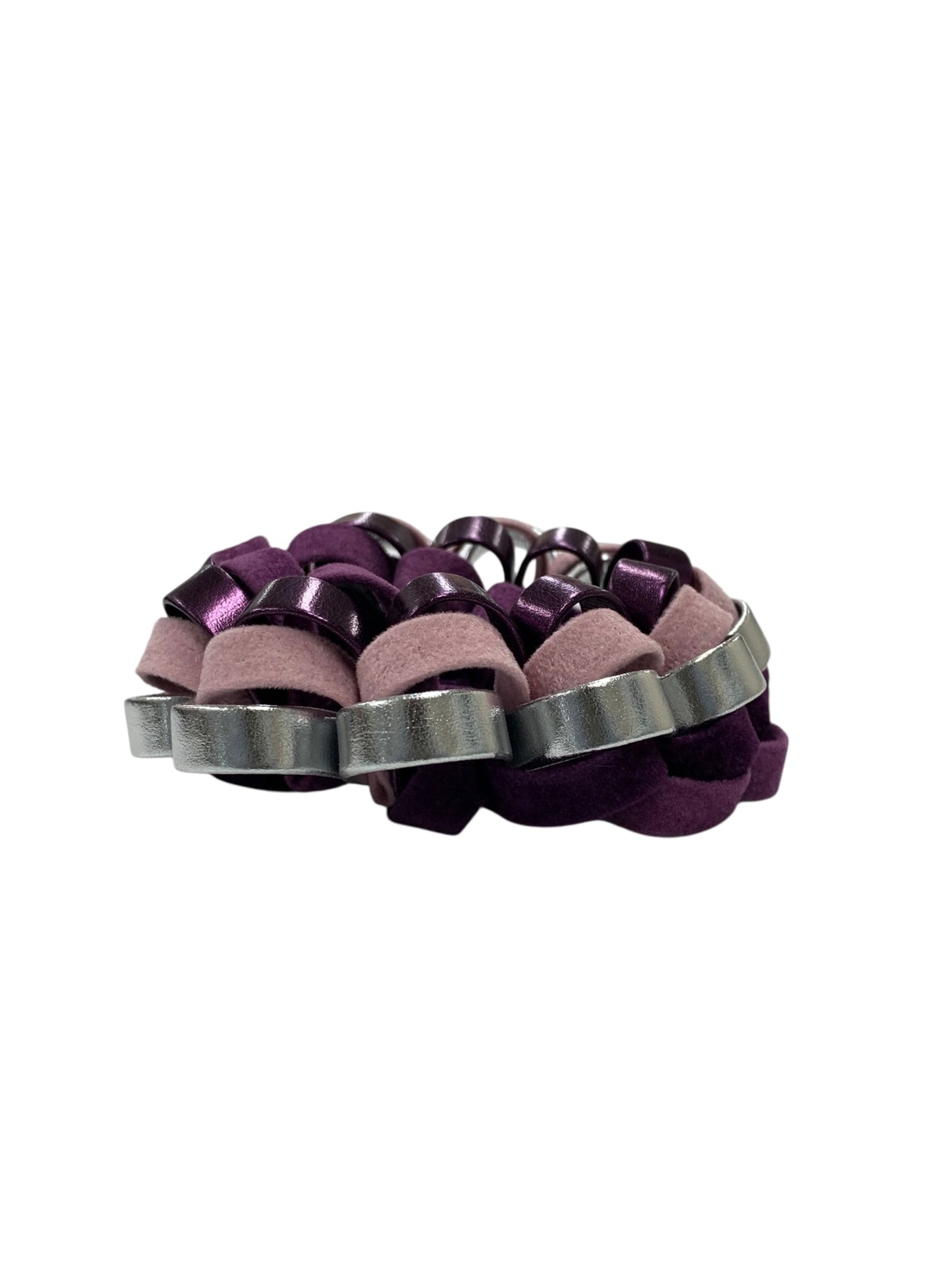 アッカ シュシュ パープル ヘアアクセサリー ヘアーゴム ギャザー ITVKQOB842X6