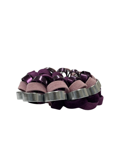 アッカ シュシュ パープル ヘアアクセサリー ヘアーゴム ギャザー ITVKQOB842X6