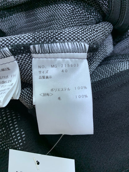 エムズグレイシー 215603 217608 セットアップ 40/40 ブラック トップス スカート フラワーモチーフ IT56U2S4ZPPB
