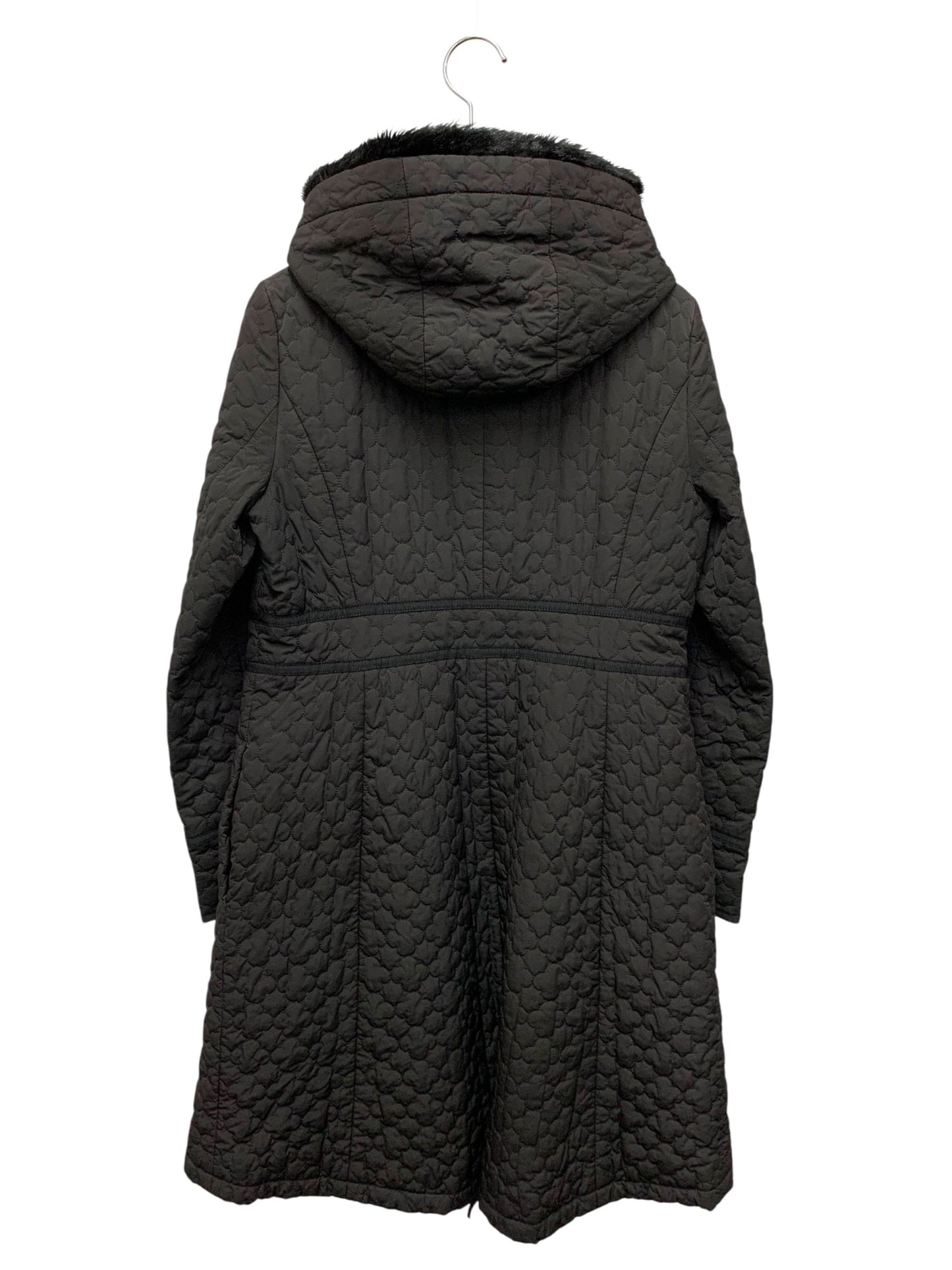 トッカ CMTOGW0310 コート 0 ブラック キルティング フェイクファー IT2JIB8RKWHS