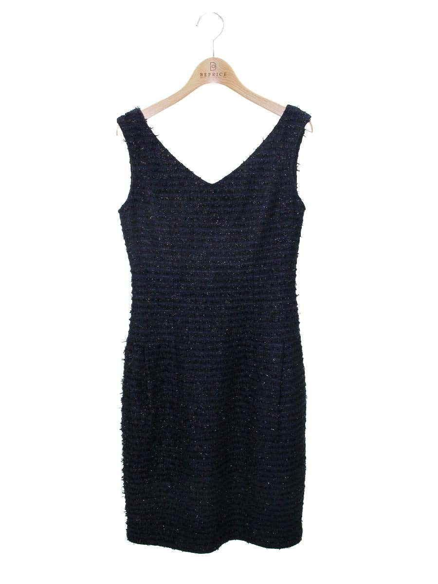 未使用に近い★René /ルネ プチカラードレス ワンピース 38 グレー 白襟 未使用に近い☆René /ルネ プチカラードレス ワンピース 38 グレー 白