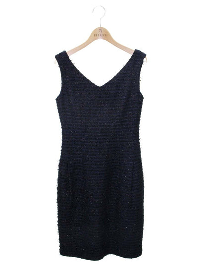 ルネ 6336440 ワンピース 34 ネイビー ツイード ITBMCXUTDYVO