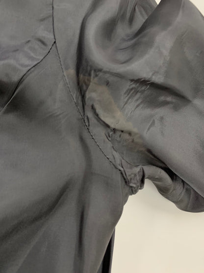 エムズグレイシー 621715 ワンピース 40 チャコール 刺繍 ウール混 衿付き IT2DMGR4KF8W