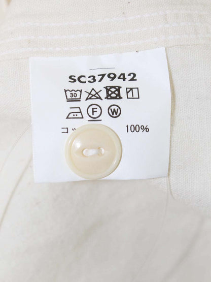 シュガーケーン SC37942 ボタンシャツ XL アイボリー ブラウス コットン IT21QSQS1FGZ