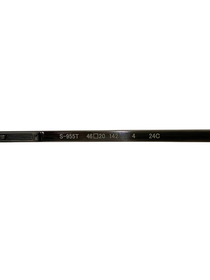 フォーナインズ S-955T メガネ アンティークシルバー クラウンパント メタルフレーム TITANIUM ITUHPTGLG9ZC