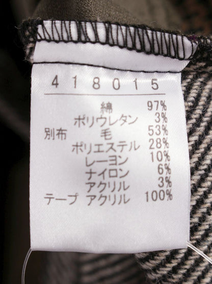 アルベロベロ 418015 パンツ F カーキグリーン コーデュロイ パッチワーク ビジュー ITTECGZJV1T4