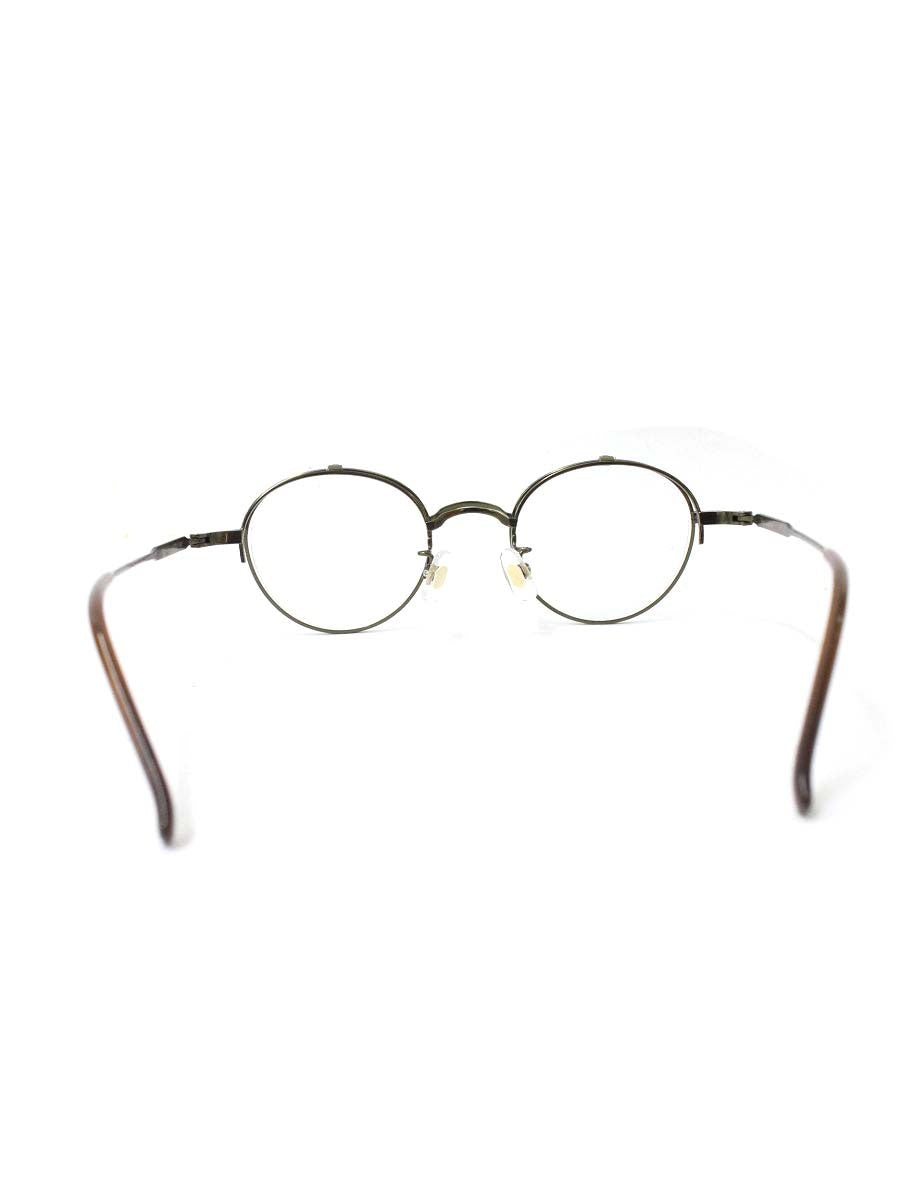 ジョンレノン JL-1106 メガネ ゴールド メタルフレーム フルリム ボストンシェイプ 跳ね上げ式 IT3FXQMT8SGW 【SALE】