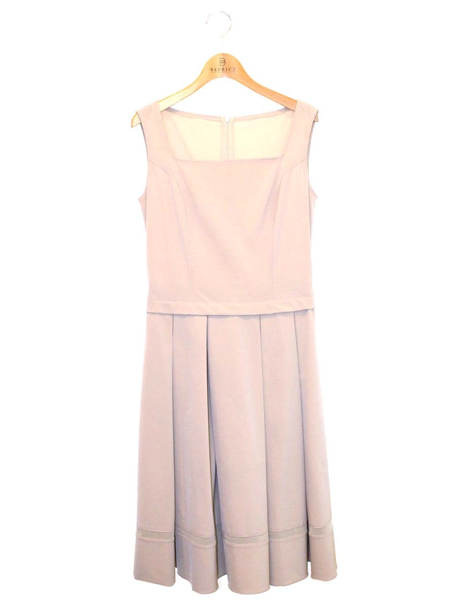 フォクシーニューヨーク 25445 ワンピース 40 ベージュ ストレッチ ITAKKO2JIGNW