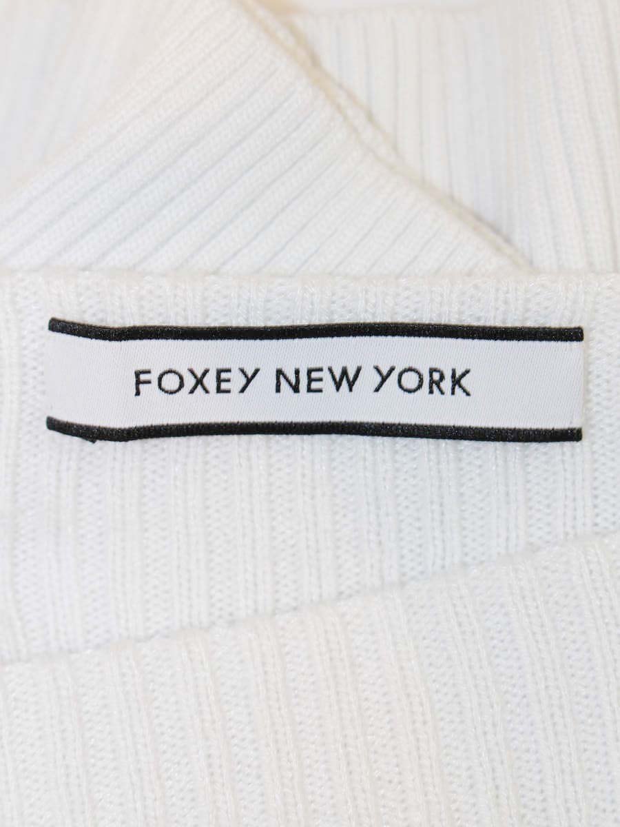 フォクシーニューヨーク Seberg Sweater 41717 ニット 38 ネイビー ボーダー ITL60R7Z33NK
