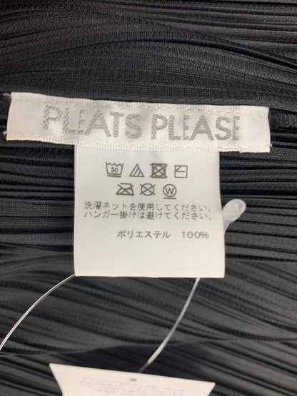 プリーツプリーズイッセイミヤケ PP83-JO222 カーディガン 3 ブラック ITL0XBNHEEQ0