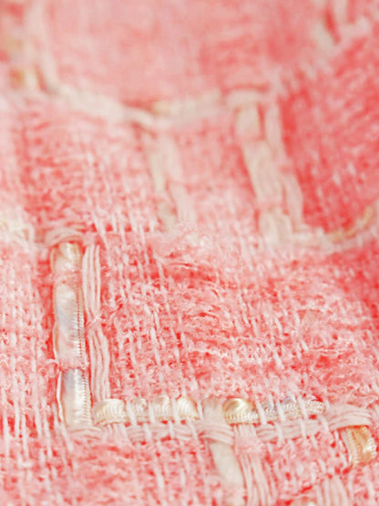 チェスティ 5S530 ワンピース 1 ピンク 切替 ツイード デニム ITQ7MORBX2BQ