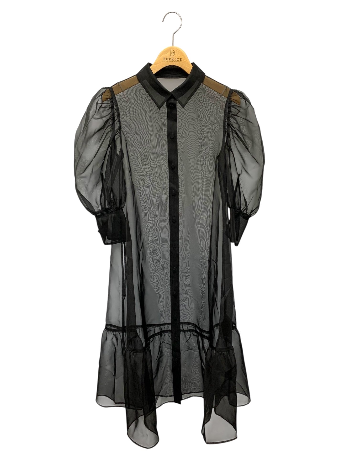 アディアム Peony Dress 45249 ワンピース 0 ブラック ピオニードレス チュール ITA5WQQ77KNK