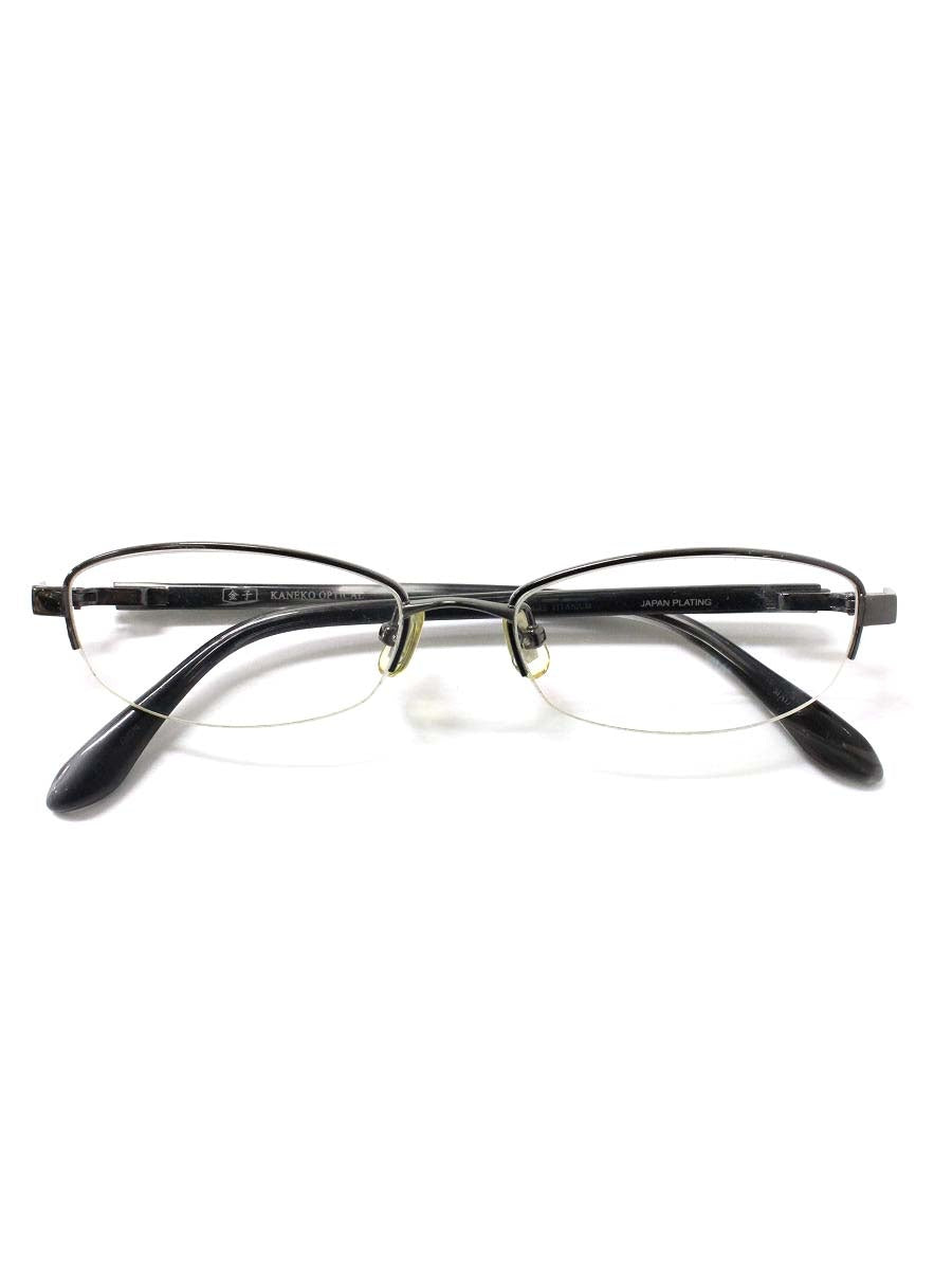 金子眼鏡 KT-10 メガネ シルバー メタル スクエア ITAZU1HC82UO