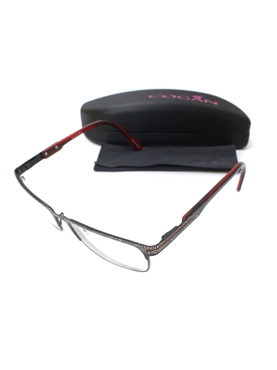 コーガン/コーギャン Gandin Eyeglasses YC2570M メガネ グレー/レッド IT14KW3KPBIS 【SALE】