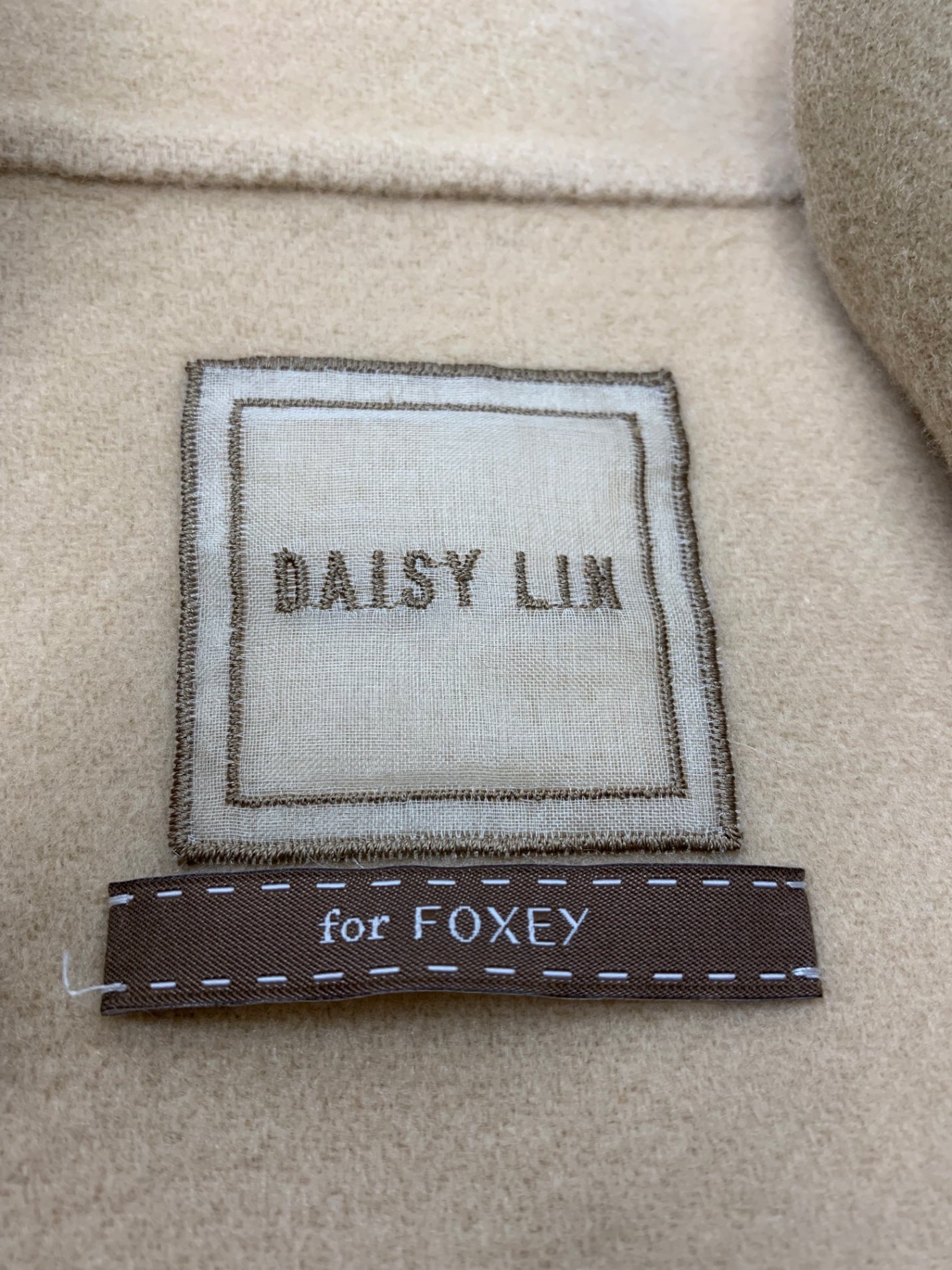 デイジーリン for フォクシー Cashmere Coat 31965 コート 40 キャメル バイカラー ITX2M9OJ62DC