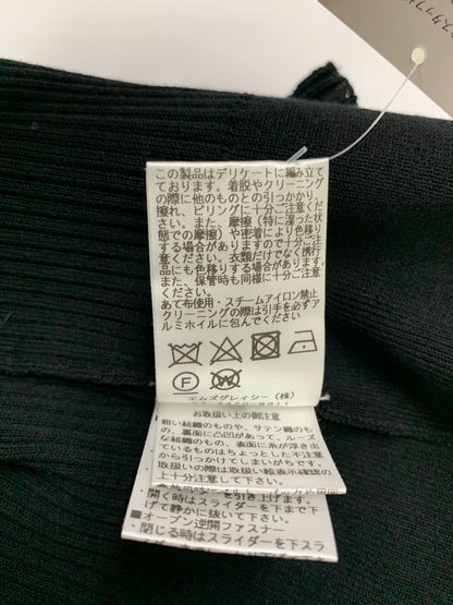 エムズグレイシー 518309 カーディガン 38 ブラック ジップアップ レース IT0HMSH2CKWH