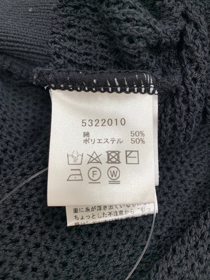 ルネ 5322010 トップス 36 ブラック パールボタン 五分袖 ITYW9JT1RP80