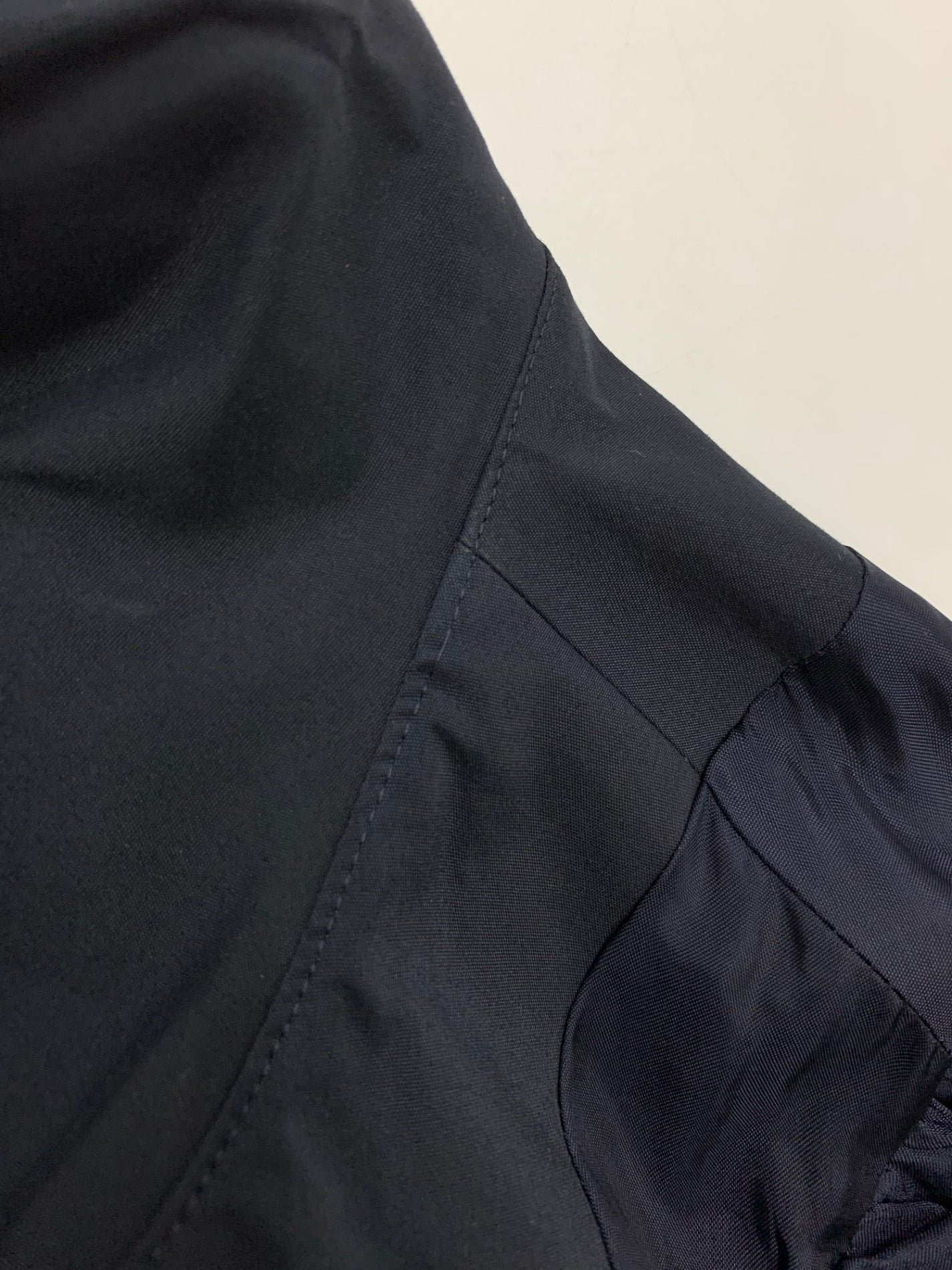 エムズグレイシー 819104 コート 40 ネイビー ステッチ フリル リボンベルト付き ITHIDSMRCPJM