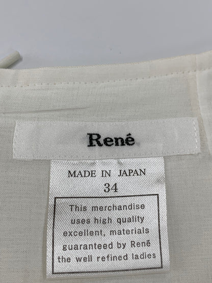 ルネ 6726710 ワンピース 34 アイボリー リネン 麻 ITL6E0E6FBE4 【SALE】
