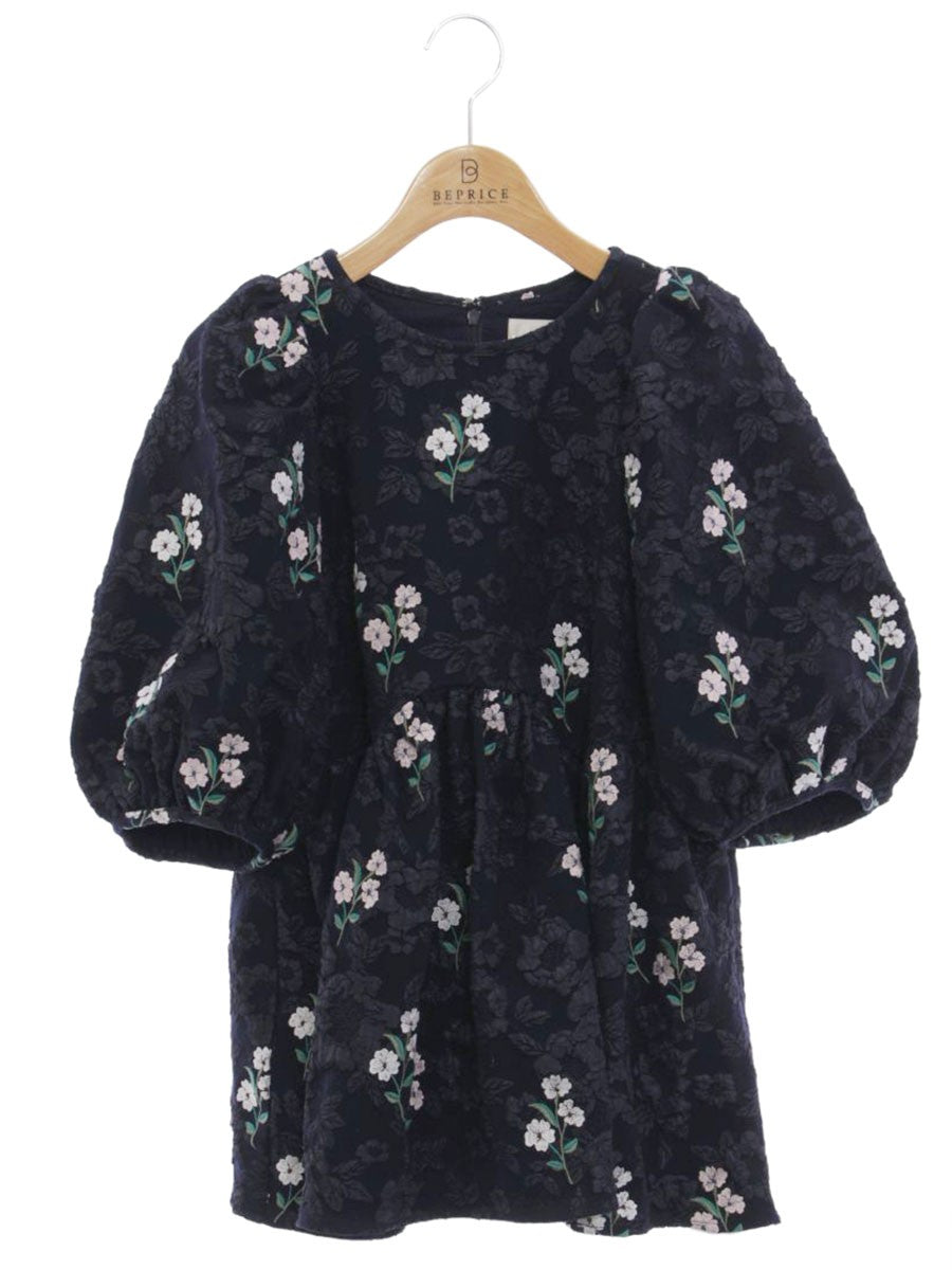 チェスティ 22D601 シャガードトップス 1 ネイビー フラワー刺繍 ITME304QQ800